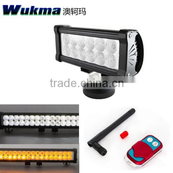 2015 super star New led light bar with Remote control, white, red, yellow, bule color light bar with flash