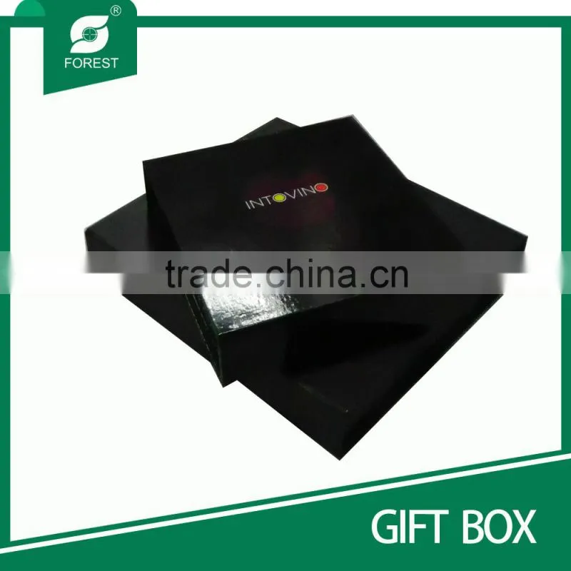2015 PACKING BOX FACTORY WHOLESALE CHEAP CUSTOM BLACK GIFT BOXES