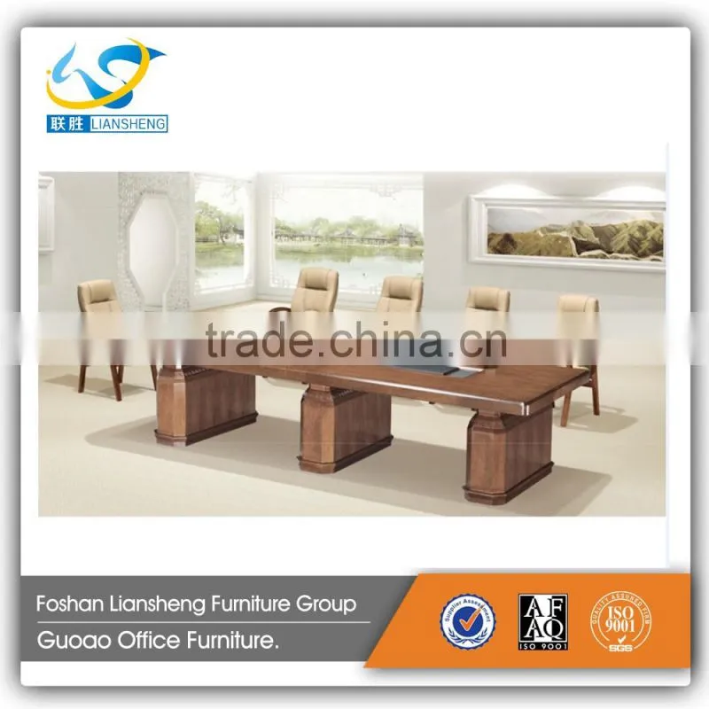 China high quality solid wood 10 pers luxury meeting room desk conference table GAM8936
