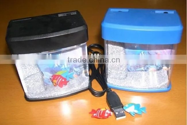 Mini USB Desktop Artificial Fish Tank Aquarium