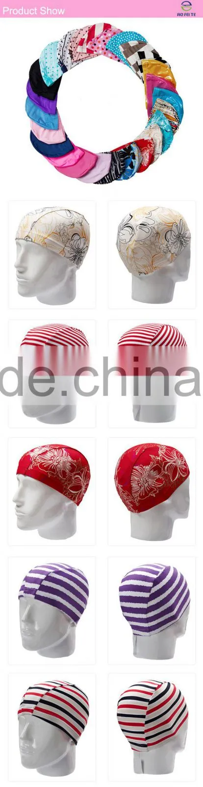 Good price fashionable waterproof silicone swimming cap, latex swim cap