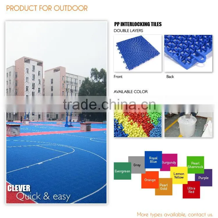 Interlocking Removable Sport Floor Tiles