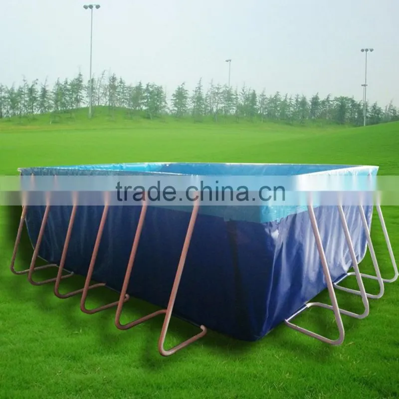 Outdoor Playground Rectangular Metal Frame Swimming Pool