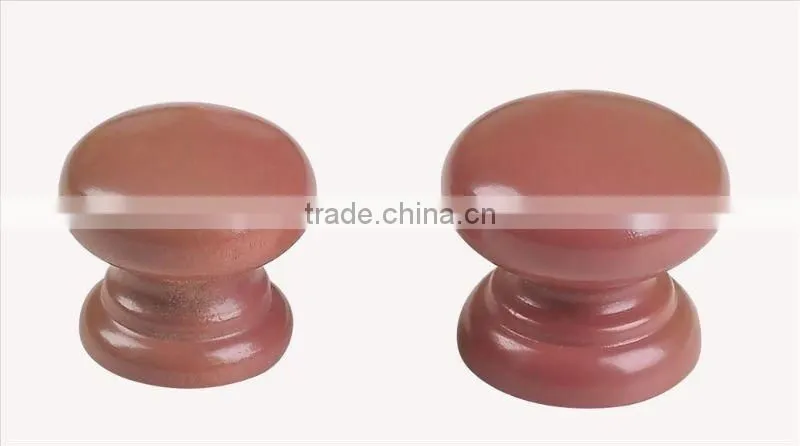 round wooden knobs