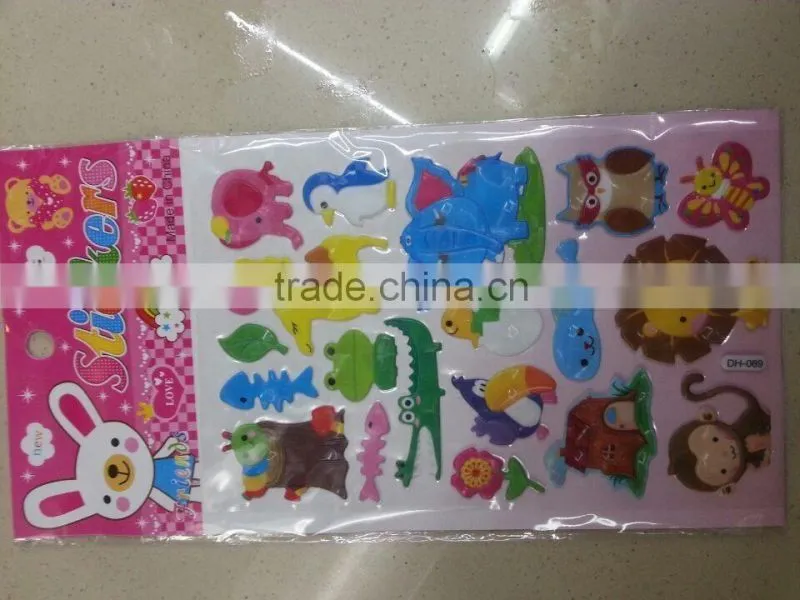 PVC sticker for kids prmotional gift ,pvc sticker paper,transparent pvc sticker