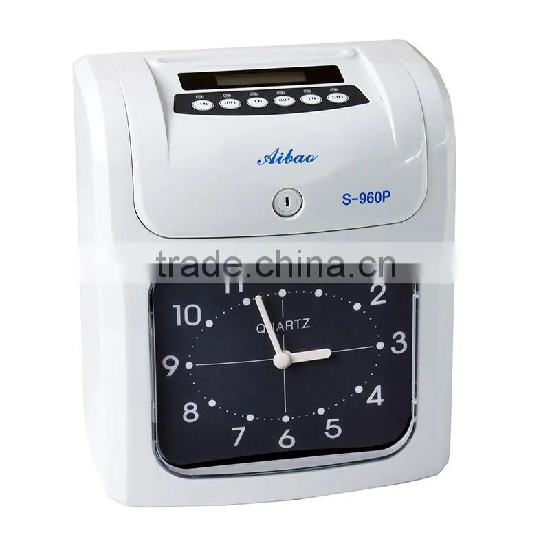 punch card time recording attendance machine