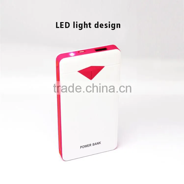 2016 New design universal smart usb 8000mah portable battery charger