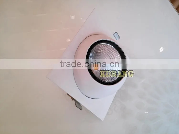 Rotate downlight 30w square led spot lamp