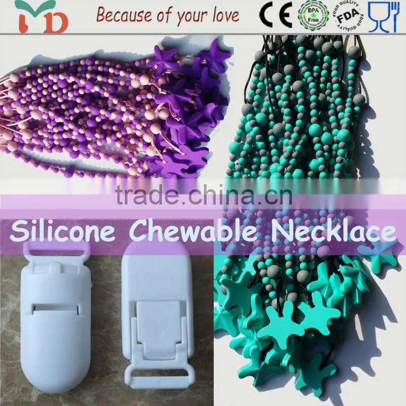 2015 New Design Funny Silicone Soother Clip Pacifier Clip