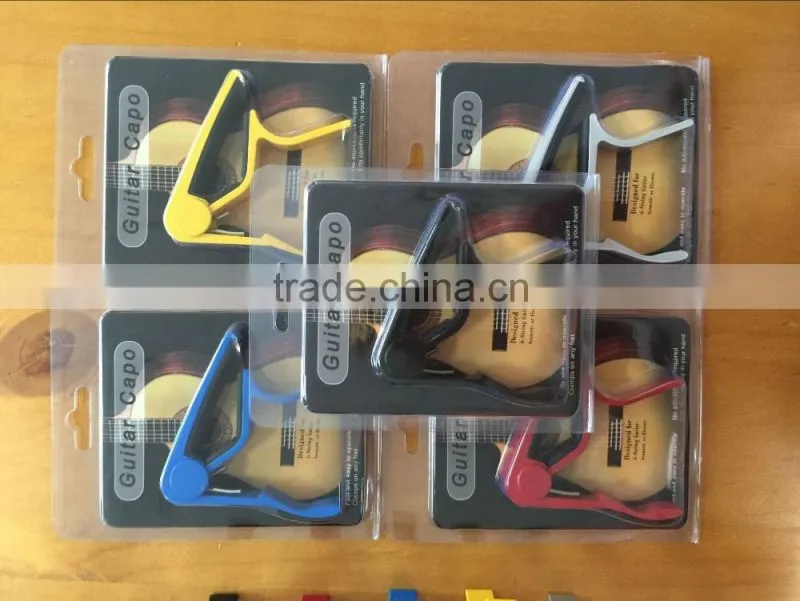 Latest Shining Smooth Surface Finish with Good Strong Spring Guitar Capos Colors Available