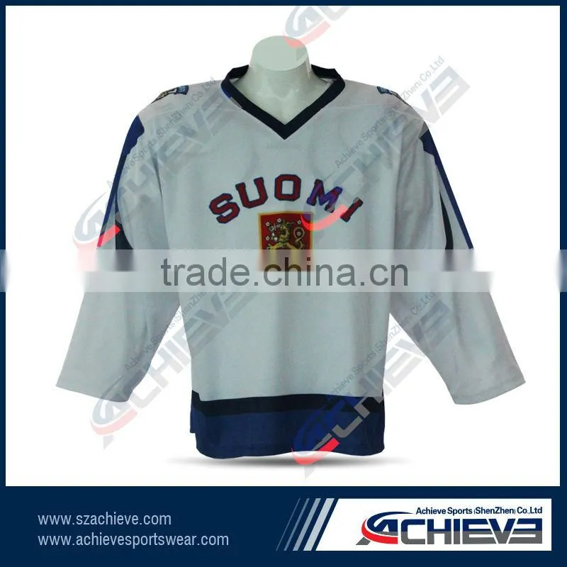 sublimation customized ice hockey jersey