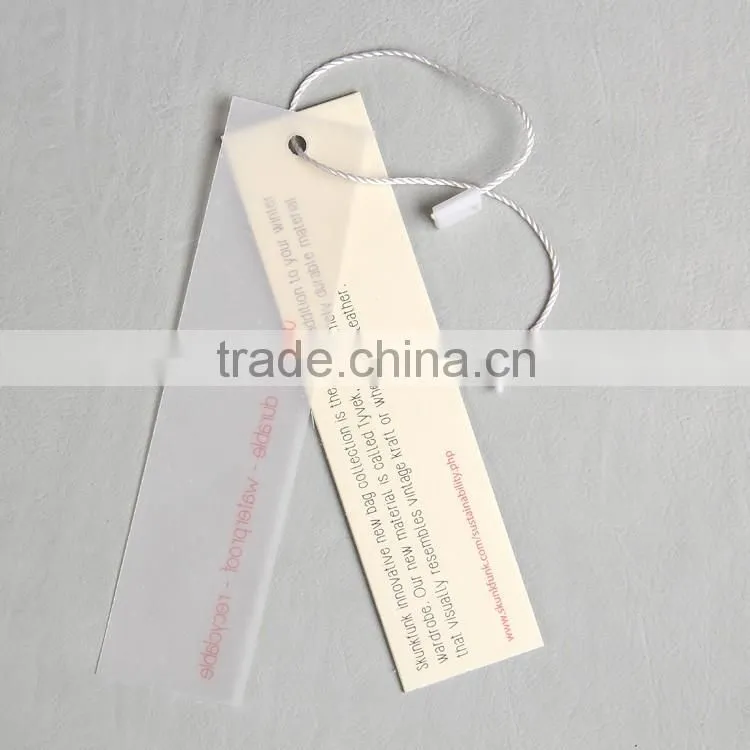 Eco-Friendly Feature black gold stamping swing tag for wholesale cheap down jacket