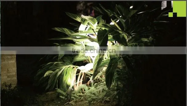 IP65 6W 360 rotating garden bollard light