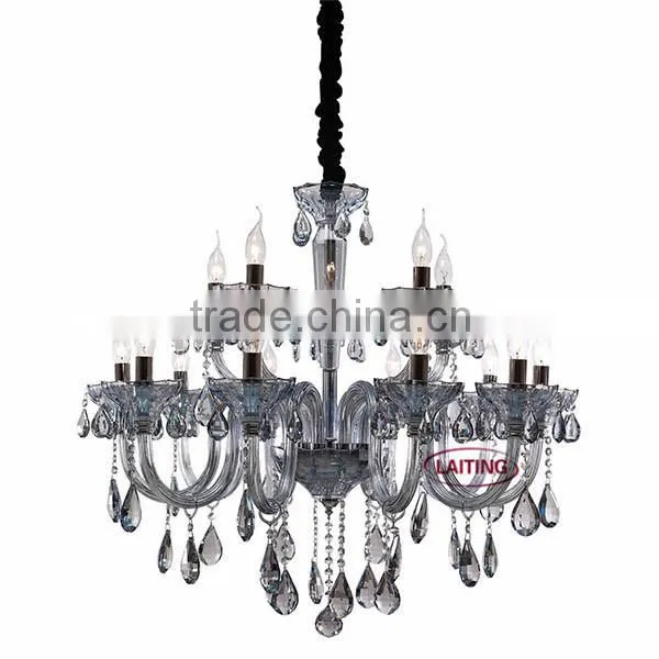 Small black acrylic chandelier for hallways