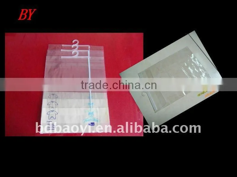 plastic packaging bags with hook for underwear
