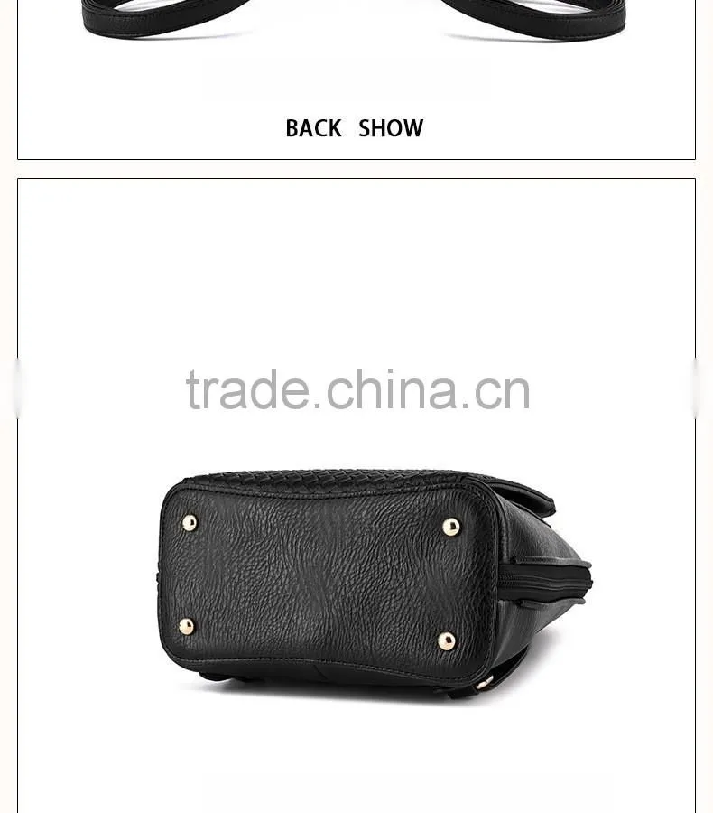 Leisure Knitting Teenage High Quality School Backpack Bags for Girls