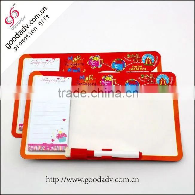Promotional cheap Fridge magnet notepad custom sticky notes