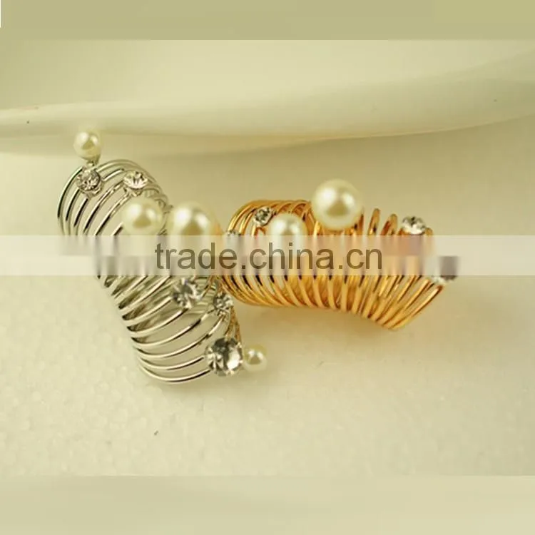 wonder 7pcs set gold filled settings models ring for women