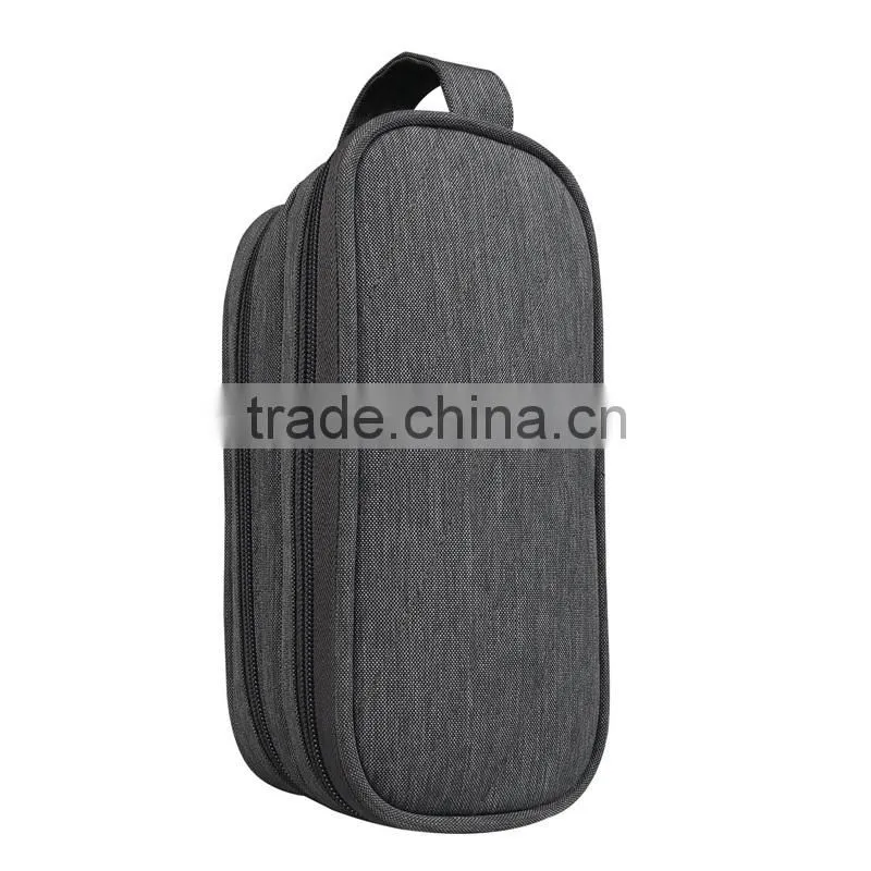 Universal Charger Carry Case / Electronics Accessories Travel Organizer Bag (Medium, Grey)