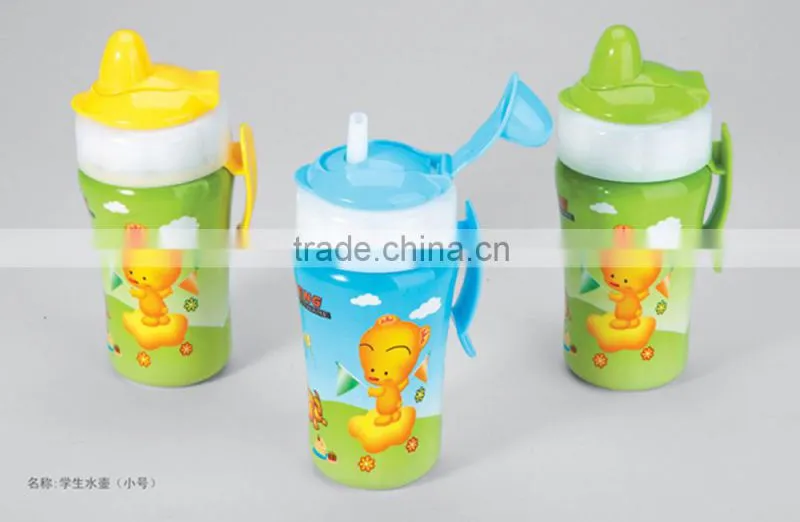 Lovely cartoon plastic water bottle for kid