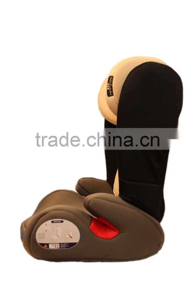 BABY CAR SEAT WITH SPRING LOADED BELT LOCKING MECHANISM ALLOWS EASY INTALLATION