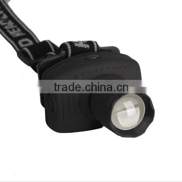 T27B AAA Battery Support Plastic zoomable led headlight
