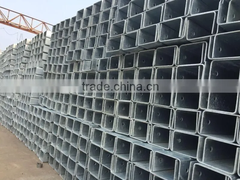 Galvanized U Profile Post for Guard Rails