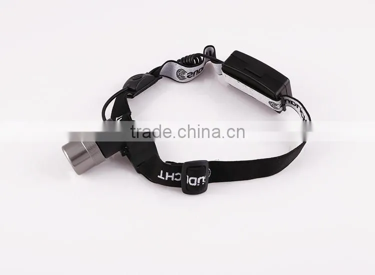 wheatherproof portable high power creee led headlamp with adjustable Nylon head strap