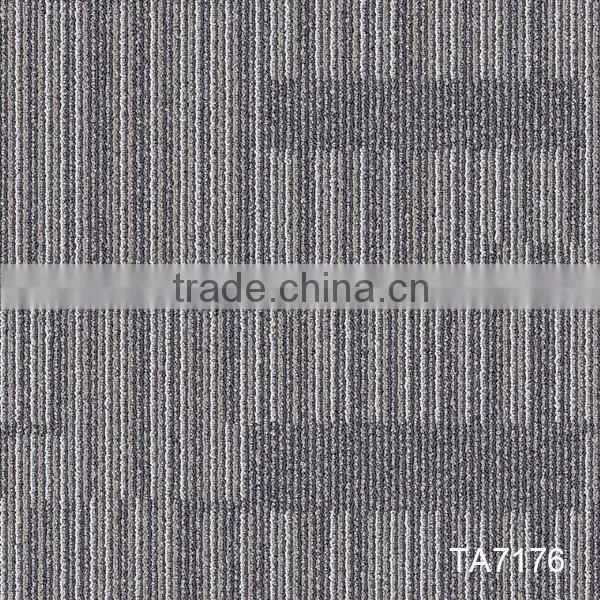 Level loop carpet tile for floor with pvc backing