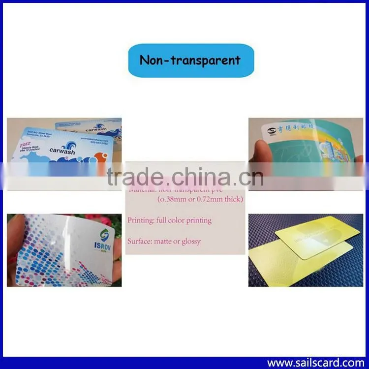 Cr80 Matt finish Transparent Business Cards