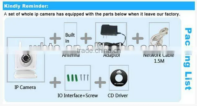 Mini surveillance wireless p2p ip camera