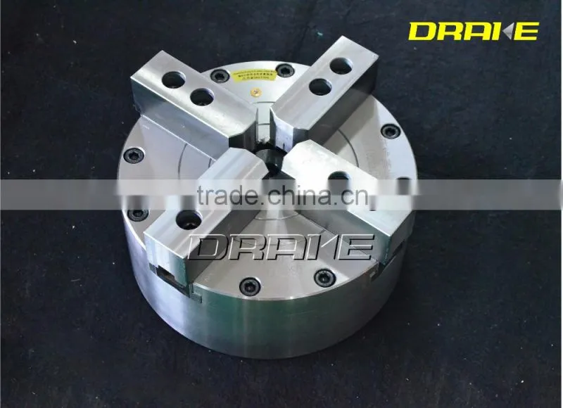 4 jaw solid built-in cylinder lathe cnc pneumatic chuck for milling machine