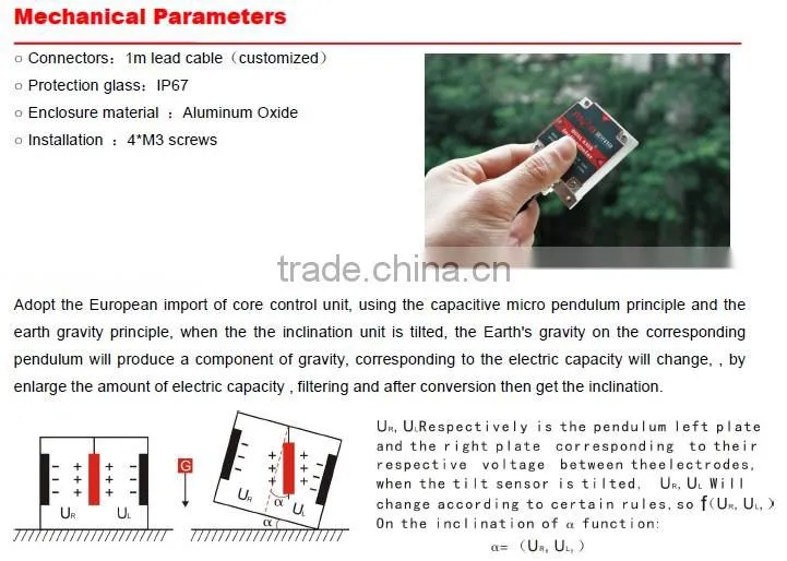 SCA126T Cheap CAN-based Slope Sensor , Dual-axis Inclinometer CAN2.0B Builted In ADI High Precision Temperature Senosor