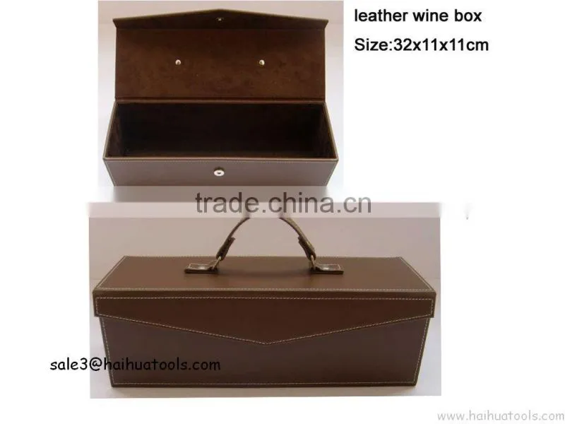 Advanced Leather/Pu wine box Red Deluxe style