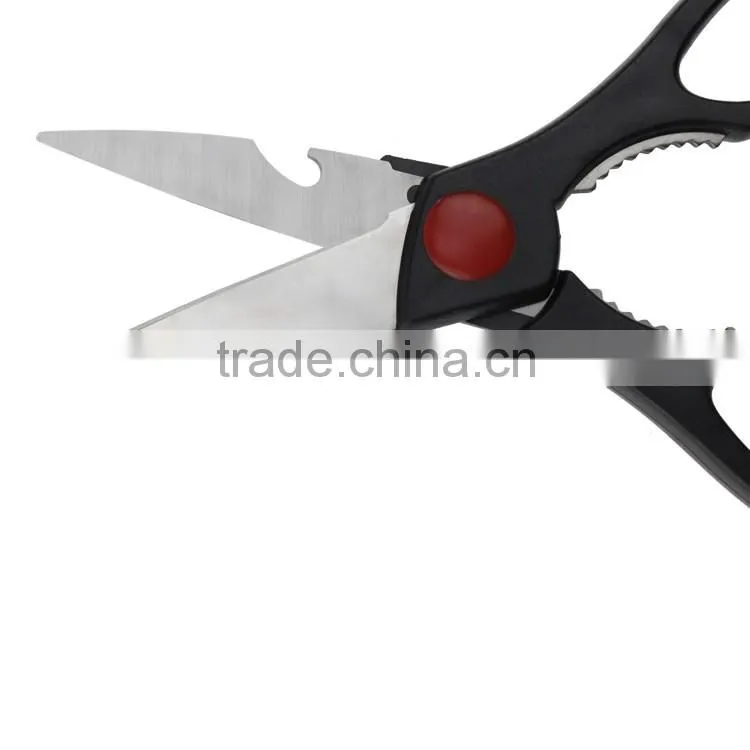 New Fasion kitchen stainless steel poultry scissor with bottle opener
