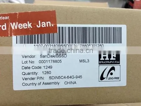 wholesale SanDisk SDIN5C4-64G-945 64G eMMC original sealed packing in China