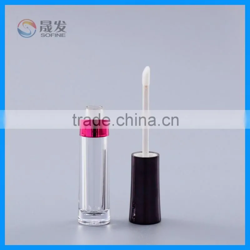 Transparent&Empt5ML Special Shape Lip Gloss Tube with balck cap