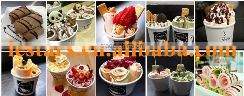 2016 Promotion! Whole new double pan fried ice cream machine for sale factory type good price