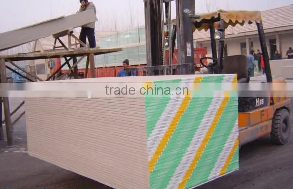 Water-Proof Gypsum Board fixing gypsum board/wall panel 7/7.5/8/9/12/12.5mm