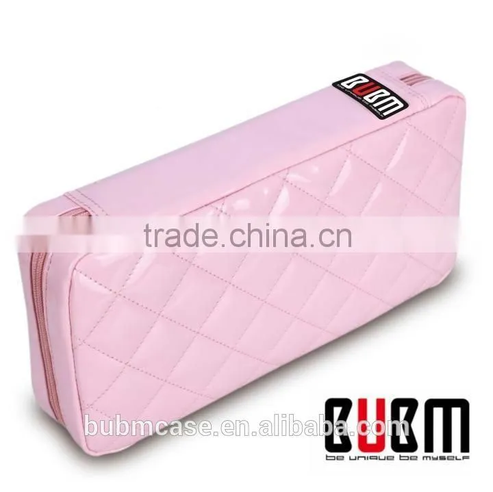 Pink 64 Capacity PU Leather Cover DVD Case CD Holder personalized cd case multi disc dvd cases