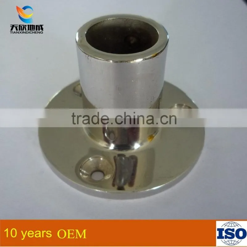 Stainless Steel pipe base plate for marhine hardware