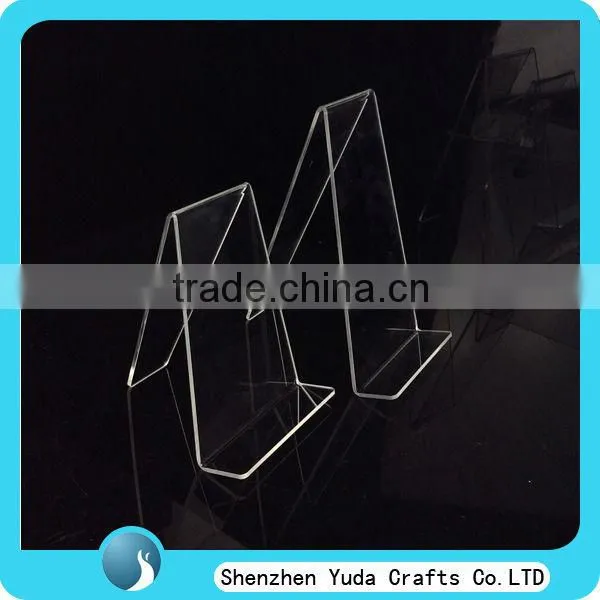 Clear Acrylic Single Book Display, Literature Display Stand, Customize Acrylic Book Holder