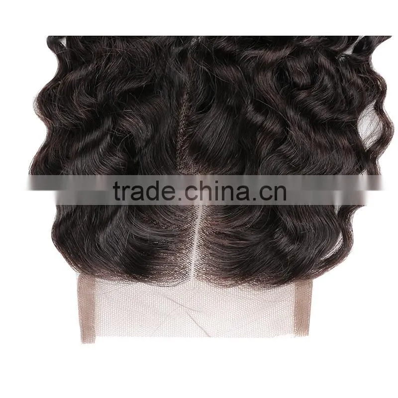 7A Brazilian Body Wave Closure 100% Virgin Human Hair 3.5x4 Swiss Lace Closure Bleached Knots Free Middle 3 Way Part Top Closure