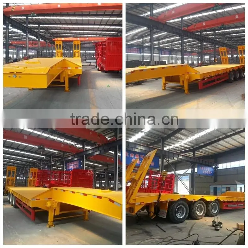 3 axle low bed trailer dimentions trailer SINOTRUK truck trailer