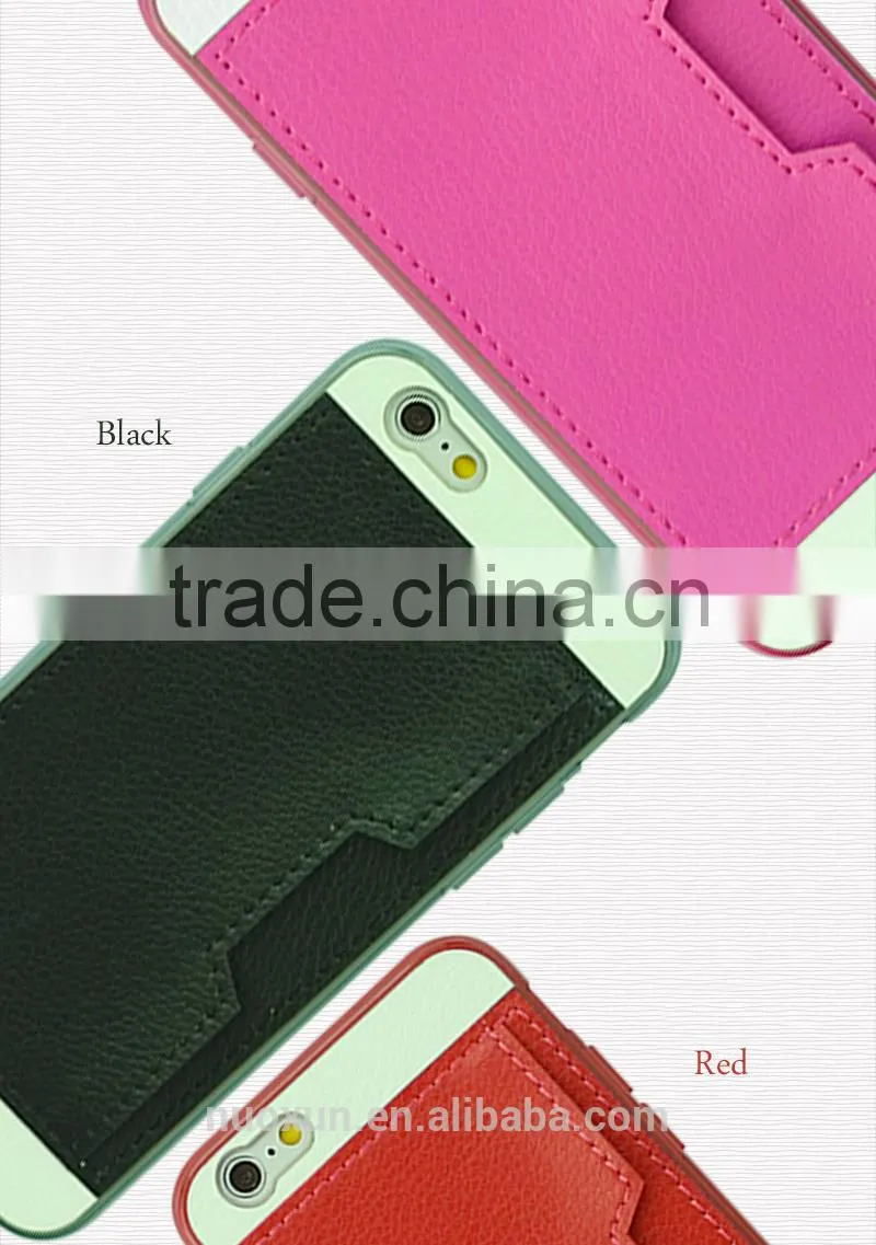 For iPhone 6 leather case, For iPhone 6 plus wallet leather case in wholesales With Card Slots