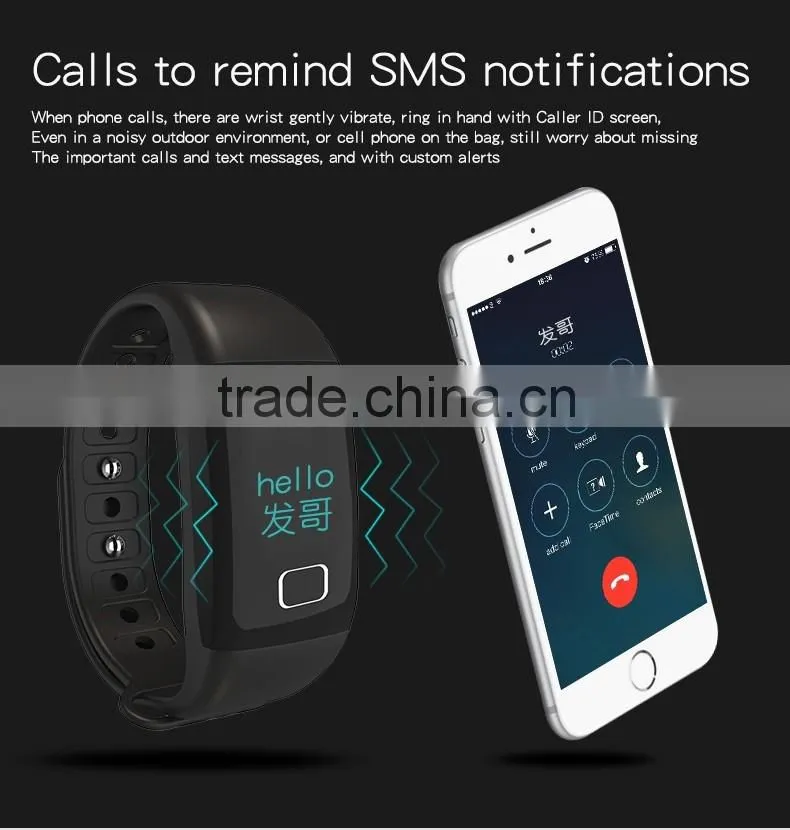 smart wristband heart rate monitor smart bracelet Bluetooth Pedometer for smart phone long stand by