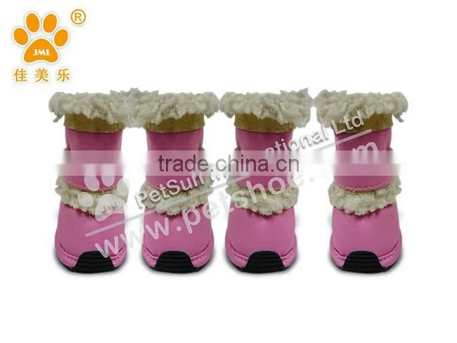 2014 JML new arrival top quality cute and comfortable snow dog shoes factory