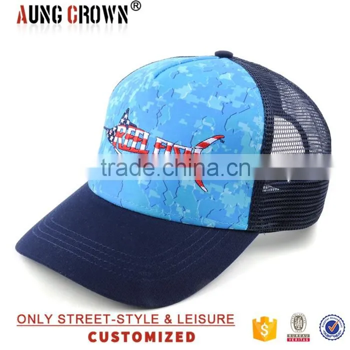Baseball Low Profile Trucker Cap With mesh