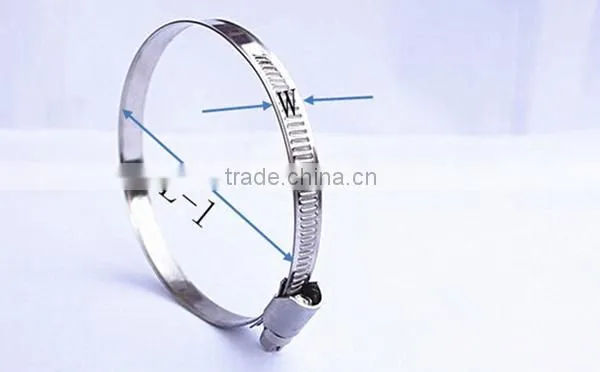 stainless steel tightener german style hose clamp