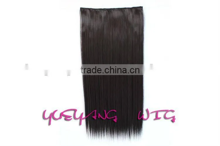 silk straight long hair clip in extension